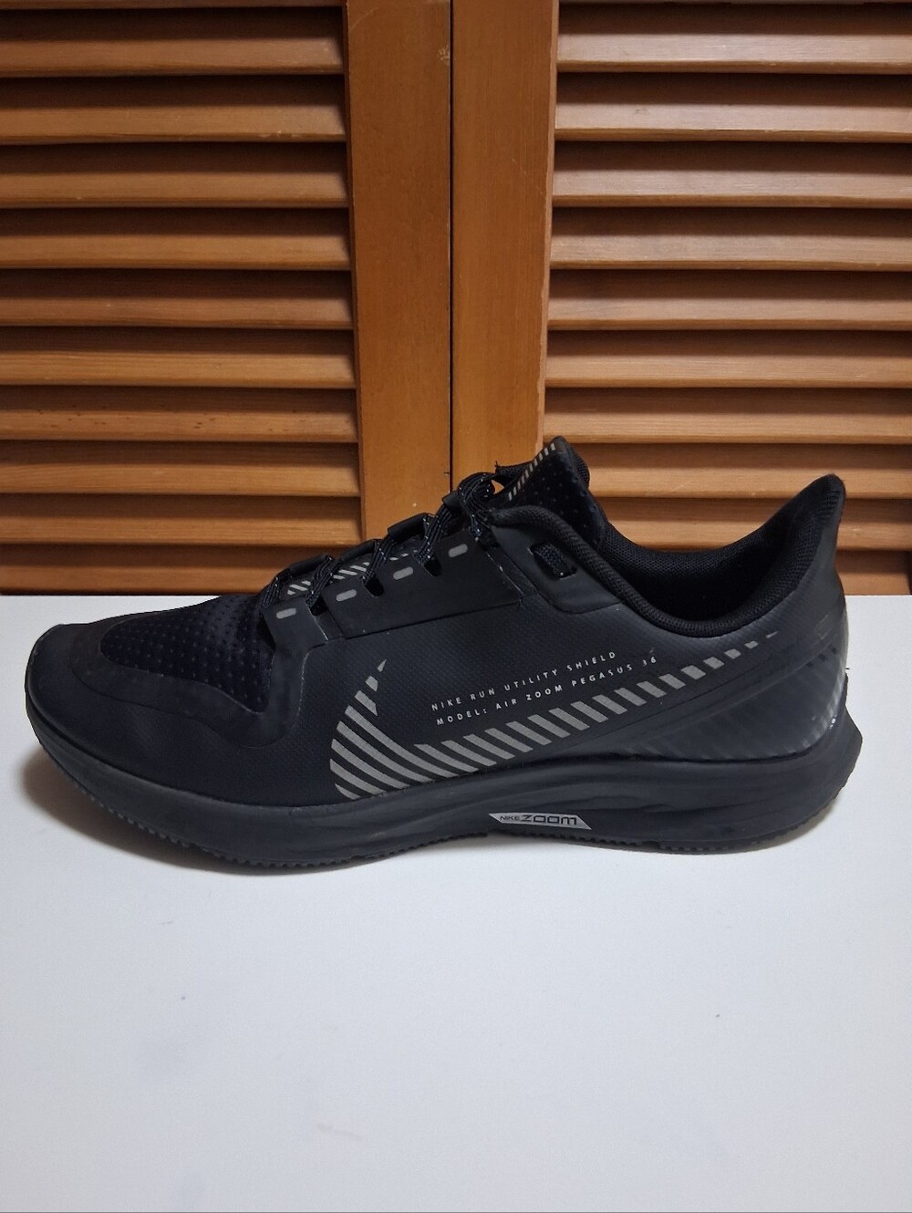 Nike Air Zoom Pegasus 36 Shield Black Women's Sneaker * Size: 9